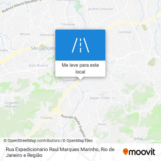 Rua Expedicionário Raul Marques Marinho mapa