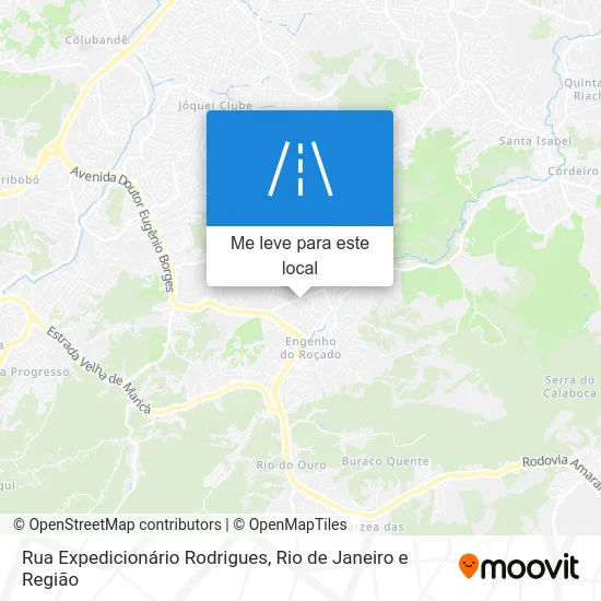 Rua Expedicionário Rodrigues mapa