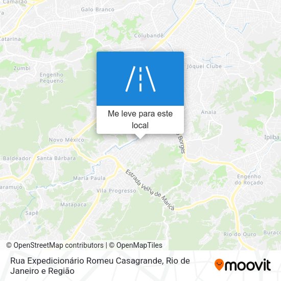 Rua Expedicionário Romeu Casagrande mapa