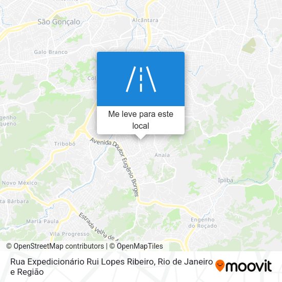 Rua Expedicionário Rui Lopes Ribeiro mapa