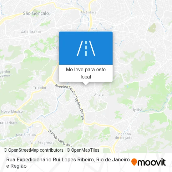 Rua Expedicionário Rui Lopes Ribeiro mapa