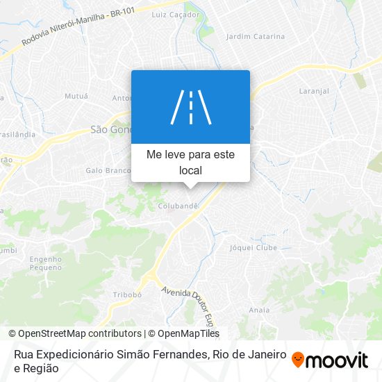 Rua Expedicionário Simão Fernandes mapa