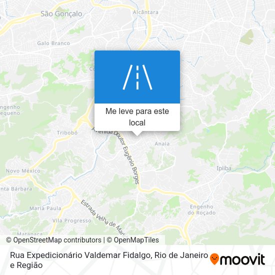Rua Expedicionário Valdemar Fidalgo mapa