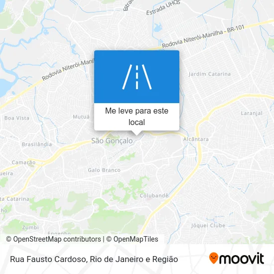 Rua Fausto Cardoso mapa
