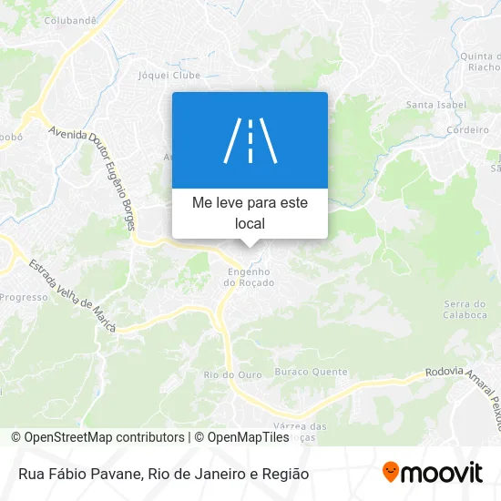 Rua Fábio Pavane mapa