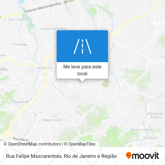 Rua Felipe Mascarenhas mapa