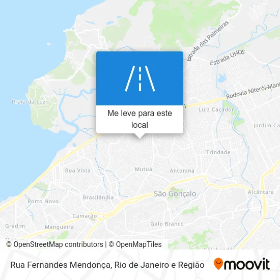 Rua Fernandes Mendonça mapa