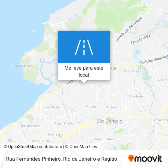 Rua Fernandes Pinheiro mapa