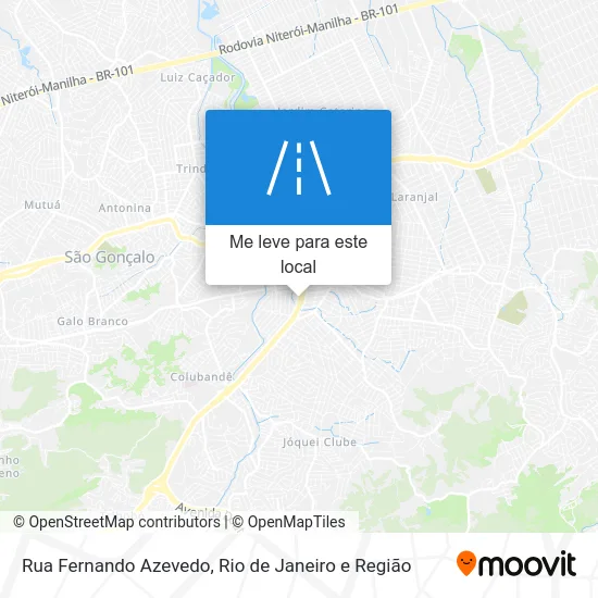 Rua Fernando Azevedo mapa