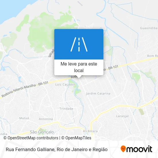 Rua Fernando Galliane mapa