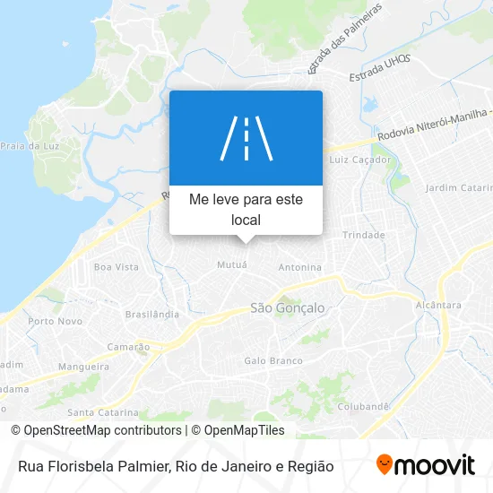 Rua Florisbela Palmier mapa