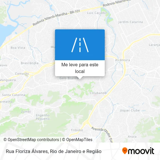 Rua Floriza Álvares mapa