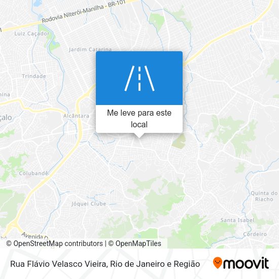 Rua Flávio Velasco Vieira mapa