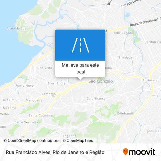 Rua Francisco Alves mapa