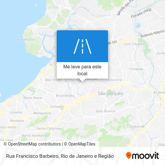 Rua Francisco Barbeiro mapa