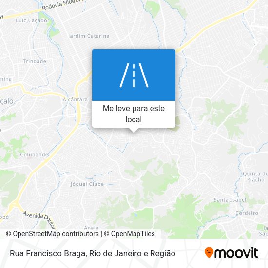 Rua Francisco Braga mapa