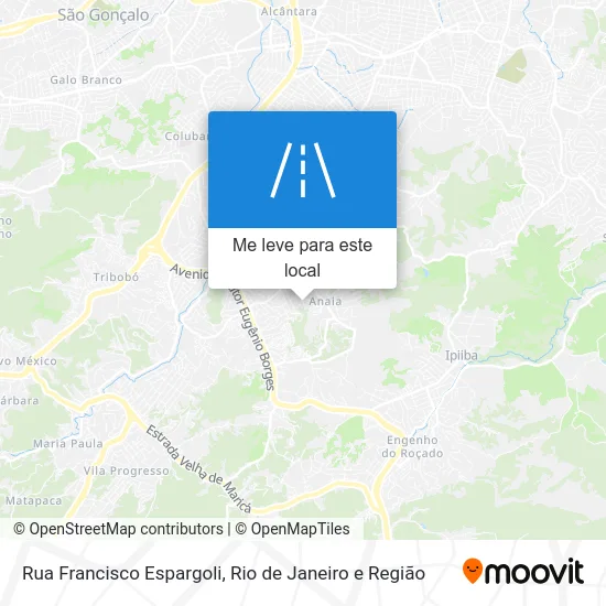 Rua Francisco Espargoli mapa