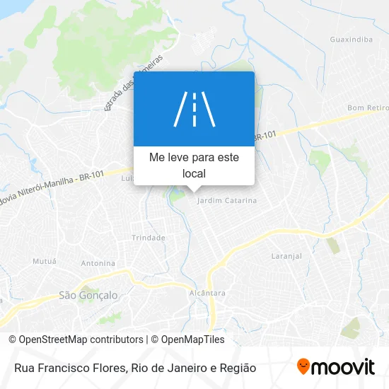 Rua Francisco Flores mapa