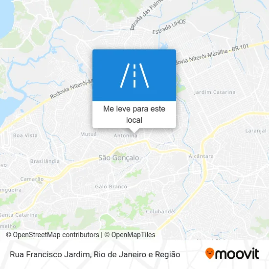 Rua Francisco Jardim mapa