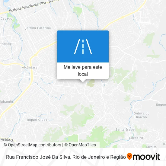 Rua Francisco José Da Silva mapa