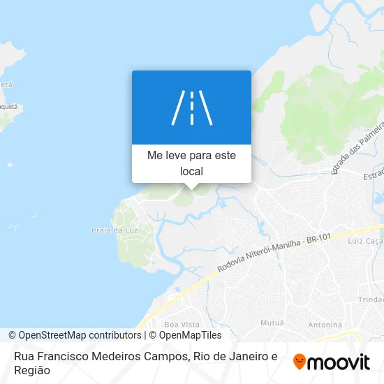 Rua Francisco Medeiros Campos mapa