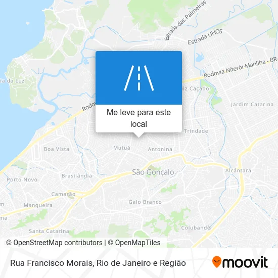 Rua Francisco Morais mapa