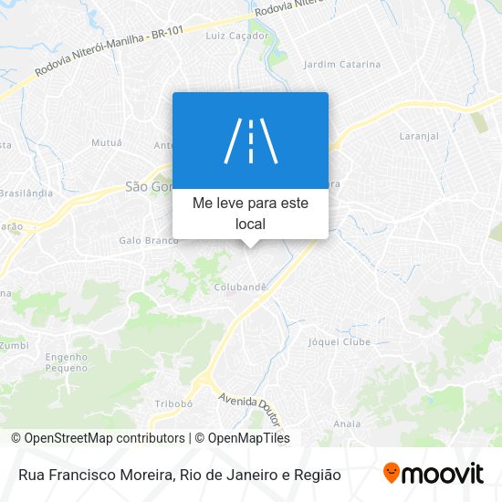 Rua Francisco Moreira mapa