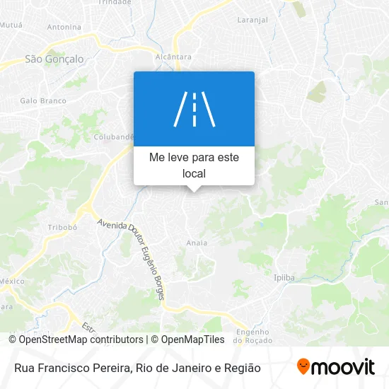 Rua Francisco Pereira mapa