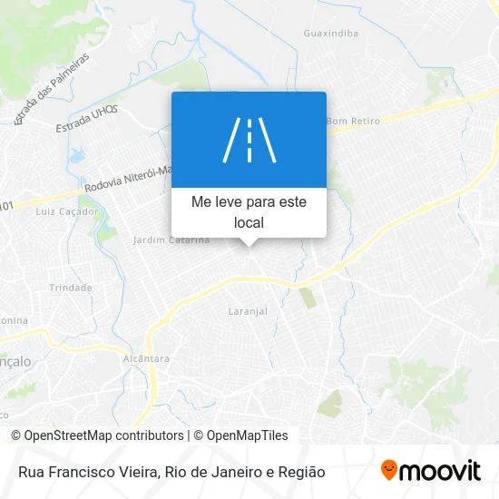 Rua Francisco Vieira mapa