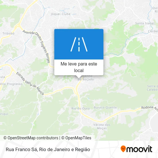 Rua Franco Sá mapa