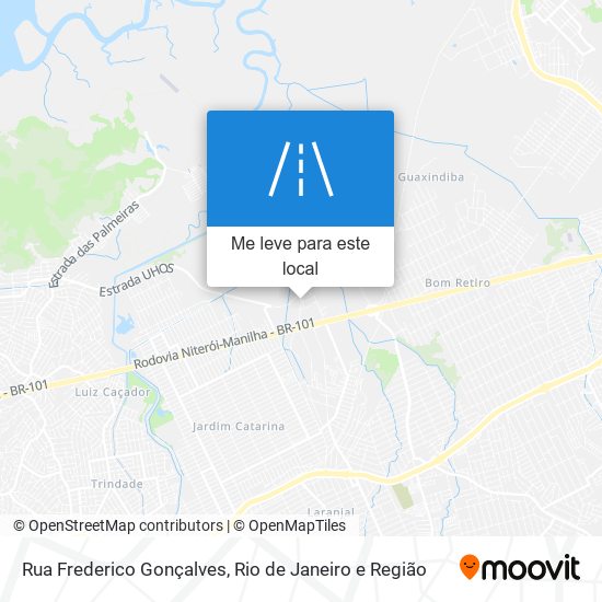 Rua Frederico Gonçalves mapa