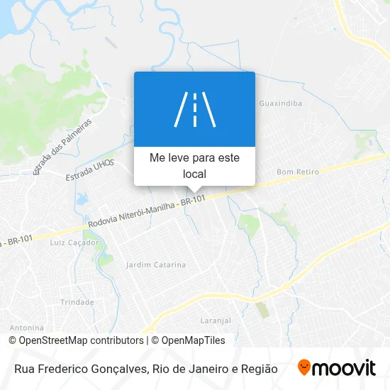 Rua Frederico Gonçalves mapa