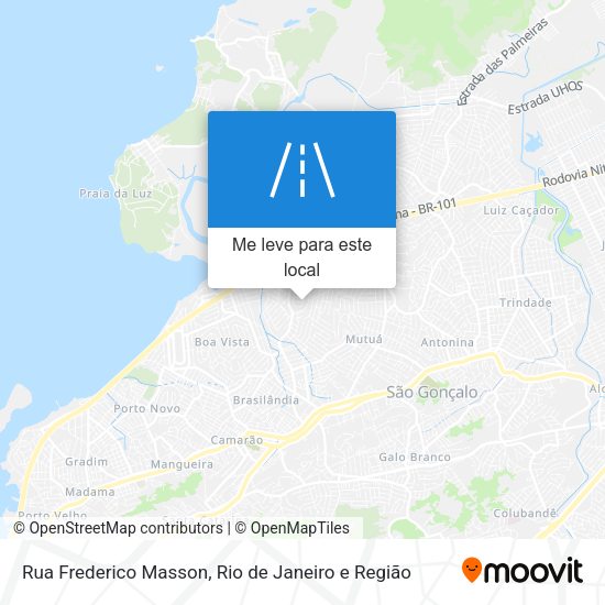 Rua Frederico Masson mapa