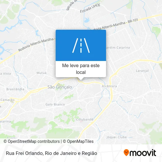 Rua Frei Orlando mapa