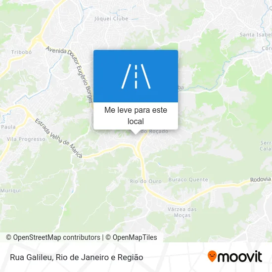 Rua Galileu mapa
