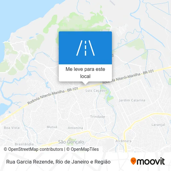 Rua Garcia Rezende mapa