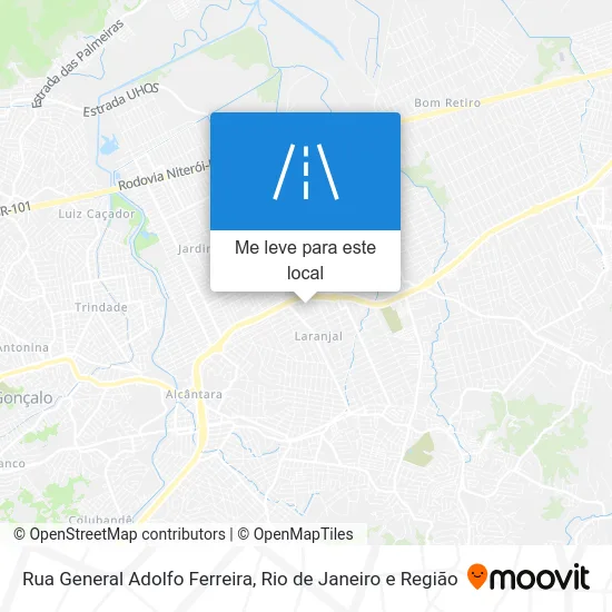 Rua General Adolfo Ferreira mapa
