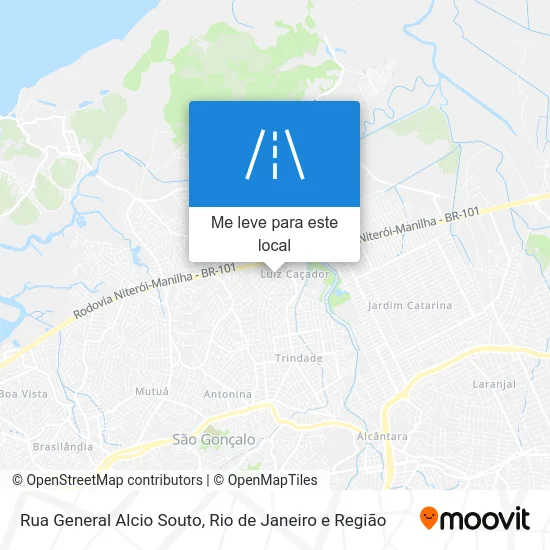 Rua General Alcio Souto mapa