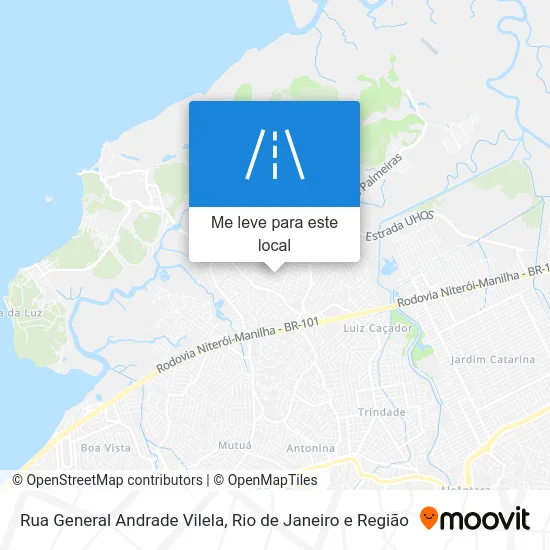 Rua General Andrade Vilela mapa