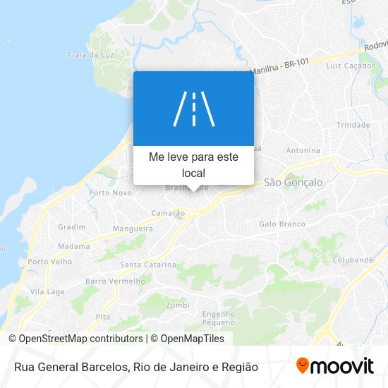 Rua General Barcelos mapa