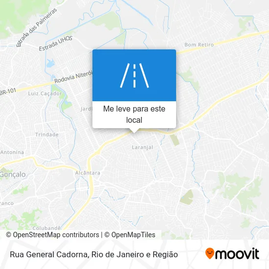 Rua General Cadorna mapa
