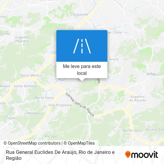 Rua General Euclides De Araújo mapa