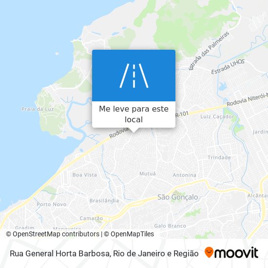 Rua General Horta Barbosa mapa