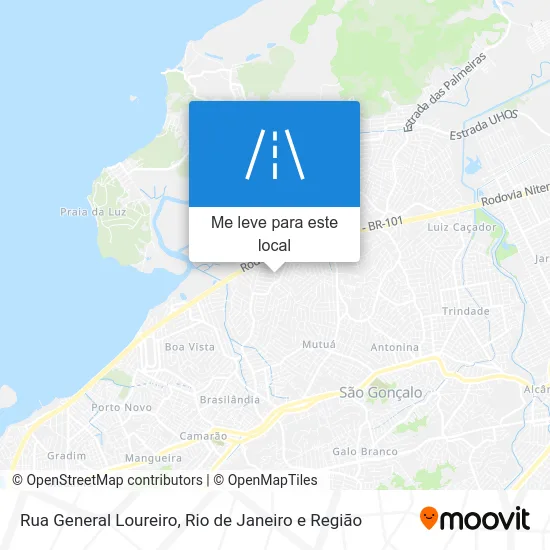 Rua General Loureiro mapa