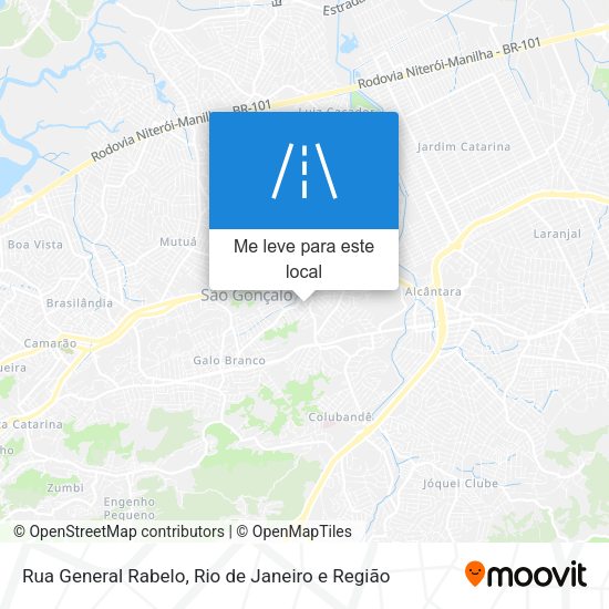 Rua General Rabelo mapa