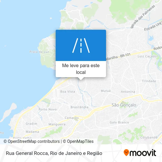 Rua General Rocca mapa