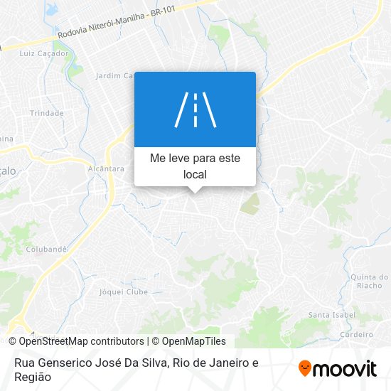 Rua Genserico José Da Silva mapa