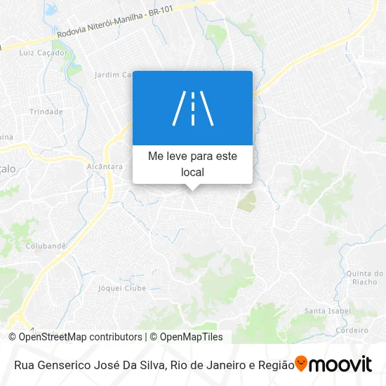 Rua Genserico José Da Silva mapa