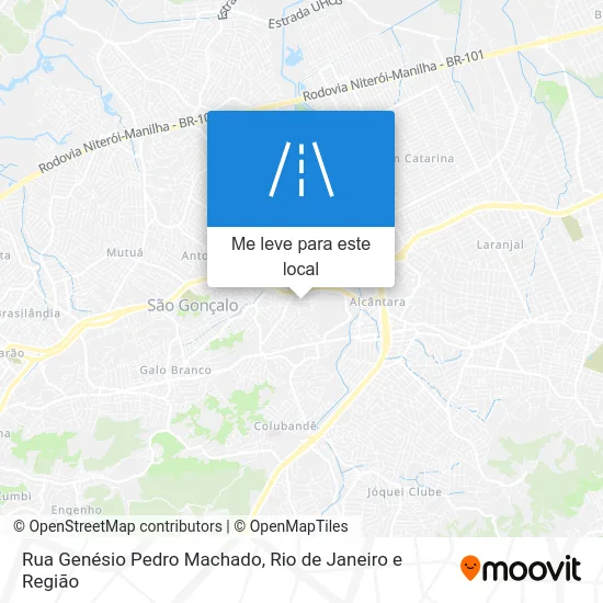Rua Genésio Pedro Machado mapa