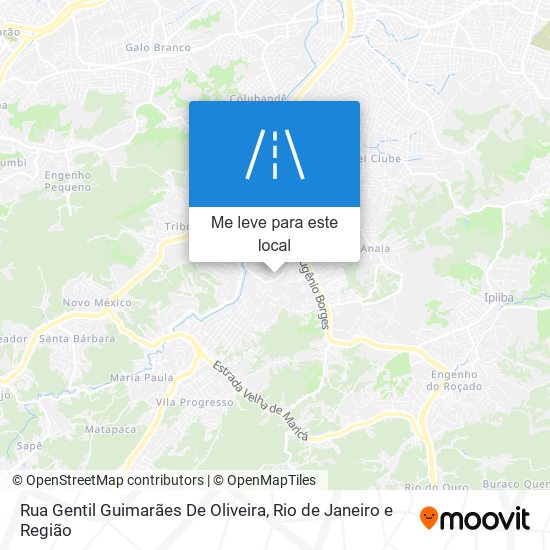 Rua Gentil Guimarães De Oliveira mapa